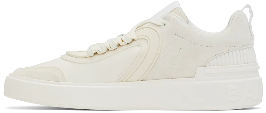 BALMAIN Off-White B-Skate Low Sneakers